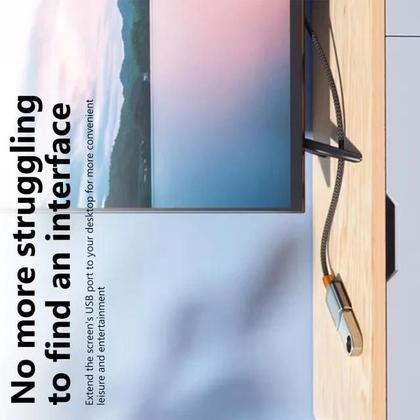 Imagem de Cabo Extensor USB 3.0 2.0 De Alta Velocidade 6A Para Laptop PC TV Xbox SSD Mini Extensor