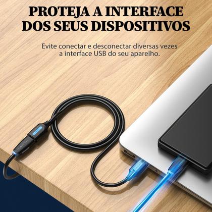 Imagem de Cabo Extensor USB 3.0 Macho x USB Femea PS4 PS5 Vention 5m