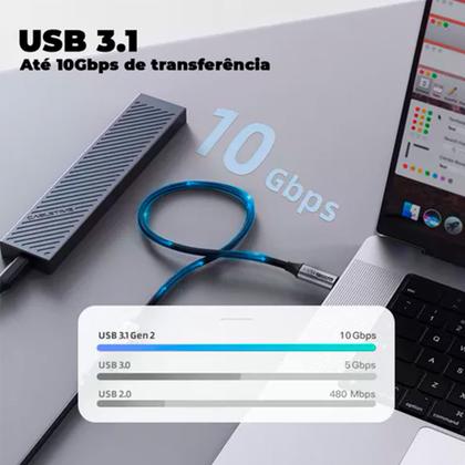 Imagem de Cabo Extensor Usb-C 4K 60Hz, Para Transferência De Dados, 10 Gbps
