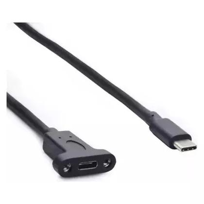Imagem de Cabo Extensor Usb Tipo C 3.1 2ª Geração 10 Gbps 50 Cm
