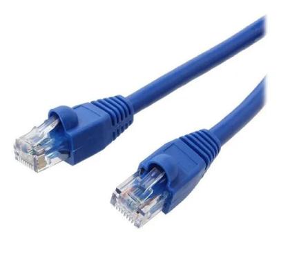 Imagem de Cabo fio internet rede 10 metros azul CAT5E RJ45