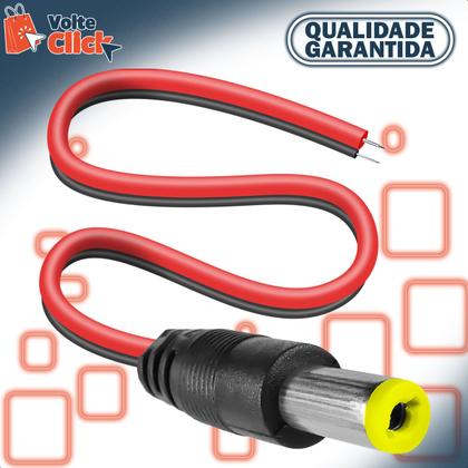 Imagem de Cabo Fio Rabicho P4 Macho Positivo E Negativo Para Fontes