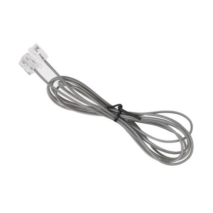 Imagem de Cabo Fio Telefonico RJ11 1M e 60cm Kit 50 uni Fax Telefone Fixo Extensao Resistente Fino