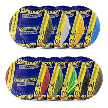 Imagem de Cabo Flexível 2,5mm Até 750V 100mts Cores Cobrecom Inmetro Antichamas