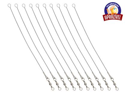 Imagem de Cabo Flexível Engate Rápido Aprazível 30lbs (20cm) - 10 Peças