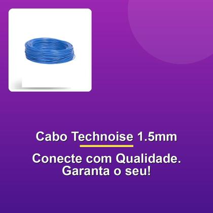 Imagem de Cabo Flexível Remoto Technoise Azul 1.50mm Rolo 100m