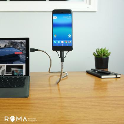 Imagem de Cabo Fusechicken USB-A/Lightning 0.6M Bobine Auto Edition Car Dock Prata - Ulc