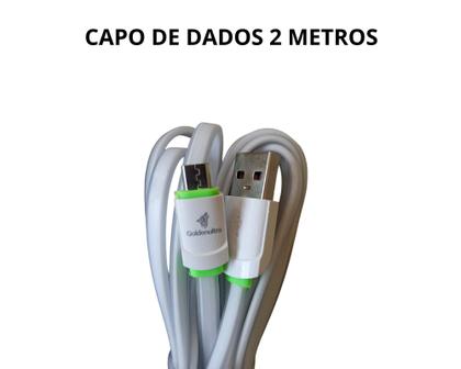 Imagem de Cabo GoldenUltra 2m Micro-USB V8 Branco 2.4A