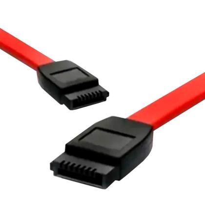 Imagem de Cabo HD Serial SATA MD9, 45cm, com Trava, Vermelho - 3407