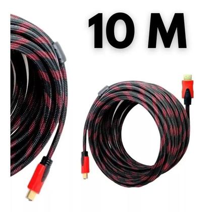 Imagem de Cabo Hdmi 10 Metros Blindado 3d Full Hd Para Tv Game Pc Not