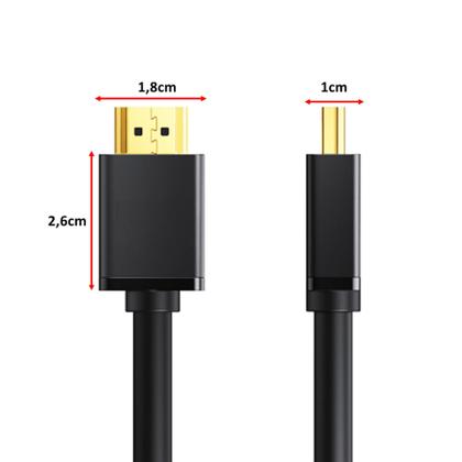 Imagem de Cabo Hdmi 2.0 19 Pinos 3 Metros 4k Ultra Hd 3d Ideal Para Consoles De Vídeo Game MHD4023