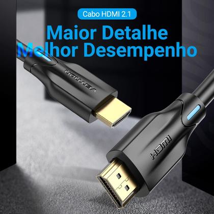 Imagem de Cabo Hdmi 2.1 8k 3d earC 2m Para Pc Tv Note Monitor Vention