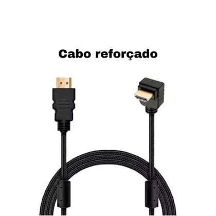 Imagem de Cabo Hdmi 2 Metros 90º 3d 4k ultraHD 19 Pinos