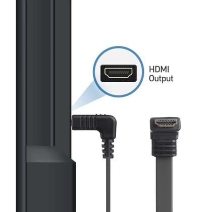 Imagem de Cabo HDMI 30 cm Ângulo 90 º graus HDMI 2.0 4kX2K/30 hZ curto U150