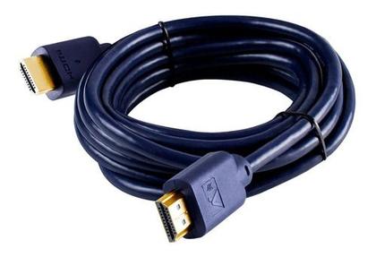 Imagem de Cabo Hdmi 5 Metros 2.0 4k Blindado Ponta Ouro Alta Performace Tvs Games Som Original Aquário 3 Anos de Garantia