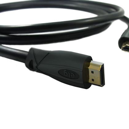 Imagem de Cabo HDMI Alta Performance v2.0, 4K Ultra HD, ARC e Ethernet, Conectores Banhados a Ouro 24k com, com 2,5 metros, Preto, HD4K25, ELG