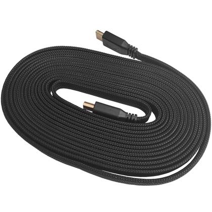 Imagem de Cabo Hdmi Alta Resolução Full HD 4K UHD 1080P Tv Computador Trançado 5 Metros Peining PEI-5M Preto