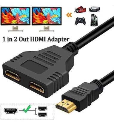 Imagem de Cabo HDMI Divisor 1 Entrada 2 Saídas Espelha Imagem em 2 Telas Full HD 1080p - rhos
