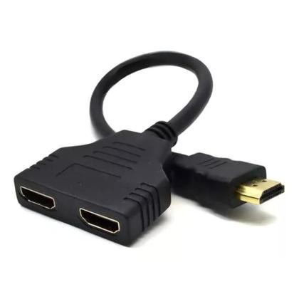 Imagem de Cabo Hdmi Divisor Duplicador Y 1 Macho Para 2 Fêmea