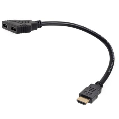 Imagem de Cabo HDMI Divisor Splitter 1 Macho para 2 Fêmea