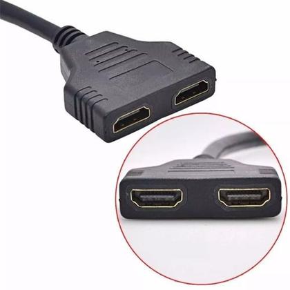 Imagem de Cabo Hdmi Divisor Splitter Duplicador Y 1 M Para 2 F