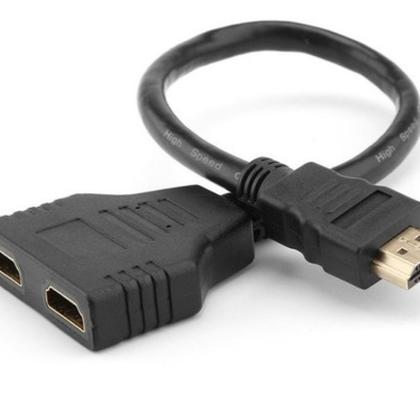 Imagem de Cabo Hdmi Divisor Splitter Duplicador Y 1 M Para 2 F Xt-2010