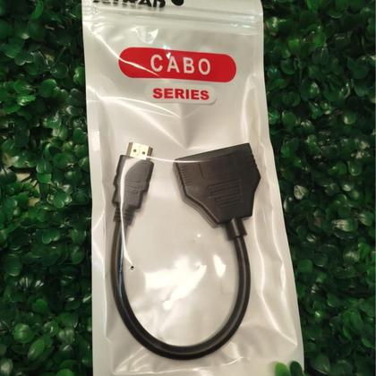 Imagem de Cabo Hdmi Divisor Splitter Duplicador Y 1 Macho Para 2 Fêmea Telas Limpinha