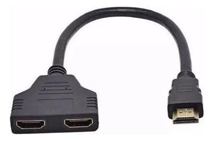 Imagem de Cabo HDMI Duplicador de Tela 1 Macho para 2 Fêmeas Espelha Imagem em 2 Telas - rhos