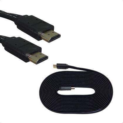 Imagem de Cabo Hdmi L 5m 90 Graus Blindado 2.0 Ethernet 5 Metros 4k 3d HD5MT
