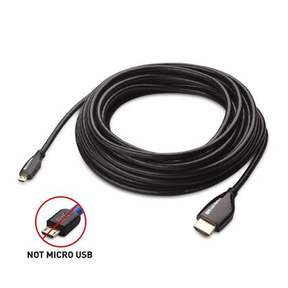 Imagem de Cabo HDMI Matters 4K Micro HDMI de alta velocidade para HDMI 7,6 m