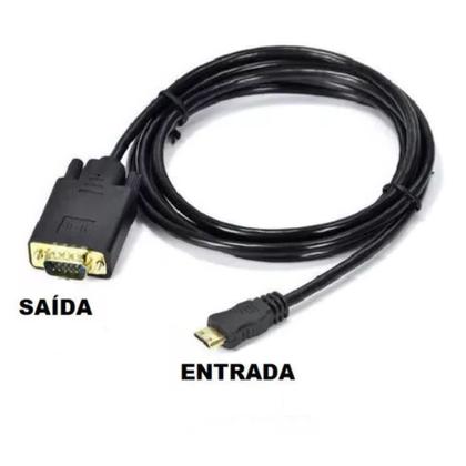 Imagem de Cabo Hdmi Para Vga 1,8 Metros Banhado com chip Definição cb148