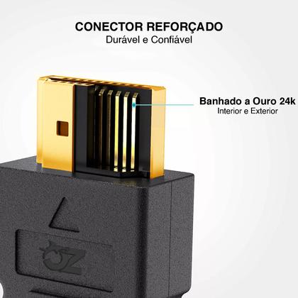 Imagem de Cabo Hdmi Premium Gold 4k 3d 3 Metros Full Hd Blindado 19 Pinos