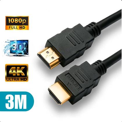 Imagem de Cabo HDMI Ultra Resistente Alta Velocidade 4K HDR 3 Metros Computador TV Filmes
