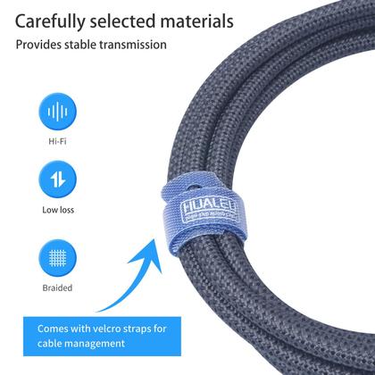 Imagem de Cabo HUALEU 1 macho XLR para 3 fêmeas XLR, divisor Y de 5 pés