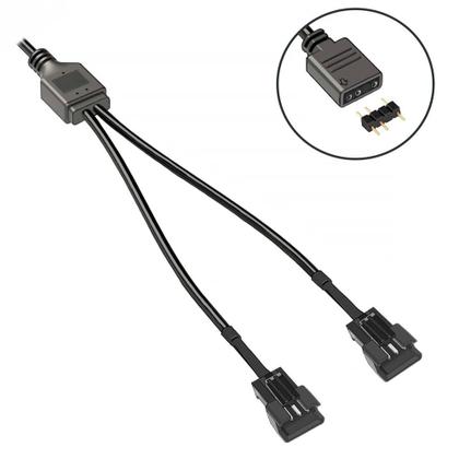 Imagem de Cabo jst sm 3p vdg 2 saídas macho adaptador para argb 5v