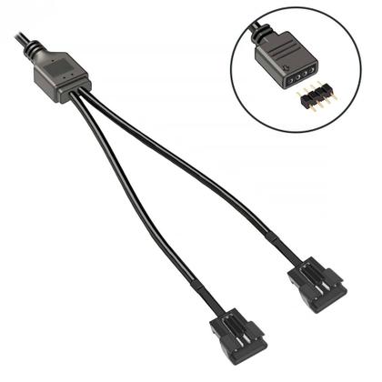 Imagem de Cabo jst sm 4p 2 saídas macho adaptador para rgb 12v 4 pinos