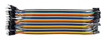 Imagem de Cabo Jumper 20Cm Macho X Femea 40 Unidades Para Arduino -