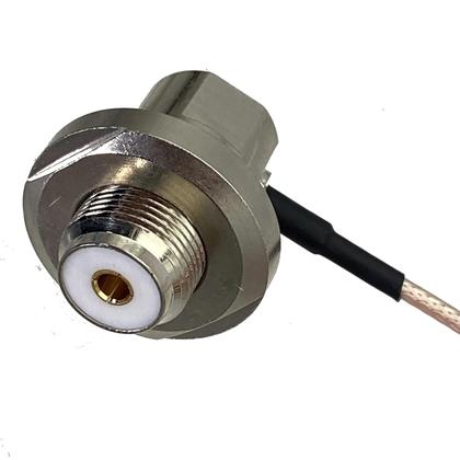 Imagem de Cabo Jumper RF UHF PL259 Para SO239 Com Conector Em Ângulo Reto RG316 10M 20M Plug Macho Bulkhead