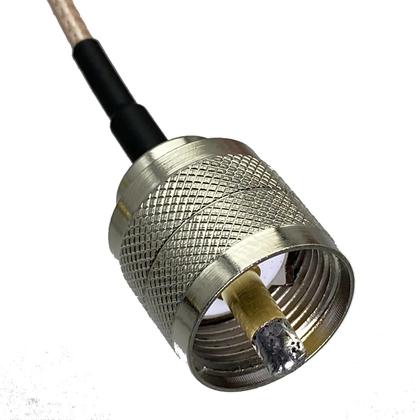 Imagem de Cabo Jumper RF UHF PL259 Para SO239 Com Conector Em Ângulo Reto RG316 10M 20M Plug Macho Bulkhead