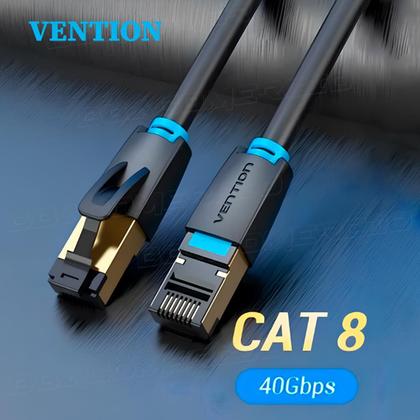 Imagem de Cabo Lan Giga Ethernet Cat 8 Deluxe Vention Cinco 10 Metros