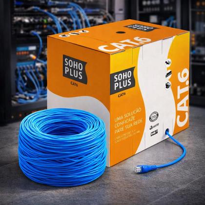 Imagem de Cabo lan rede sohoplus cat6 furukawa az - 305 metros