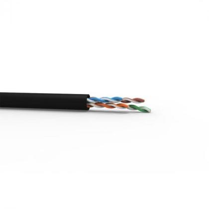 Imagem de Cabo Lan U-utp Cat.5e 24 Awg 4 Pares Cmx Caixa C- 100 Metros Preto 100% Cobre 23200185