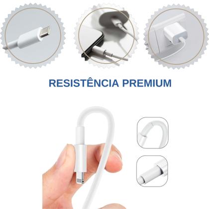 Imagem de Cabo Lightning 2m Compativel Para iPhone 14 13 12 11 X Cabo Carregador Reforçado Usb Tipo C MFI PD