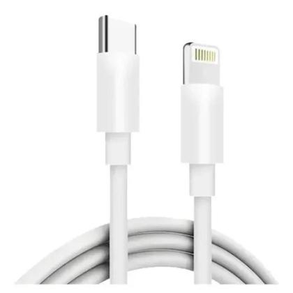 Imagem de Cabo Lightning Branco Pd 1M Turbo Flexível Garantia Rápido Compatível