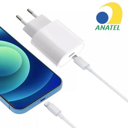Imagem de Cabo Lightning + Fonte Carregador Usb C Turbo - Lehmox