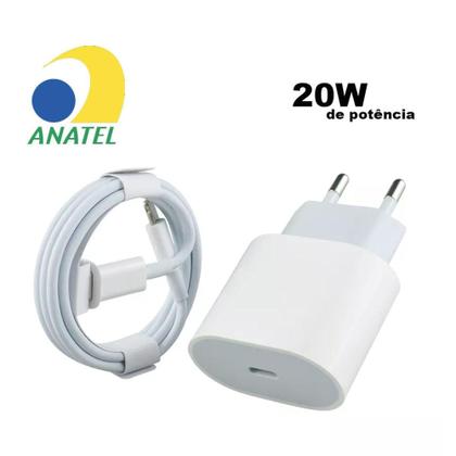 Imagem de Cabo Lightning + Fonte Carregador Usb C Turbo - Lehmox