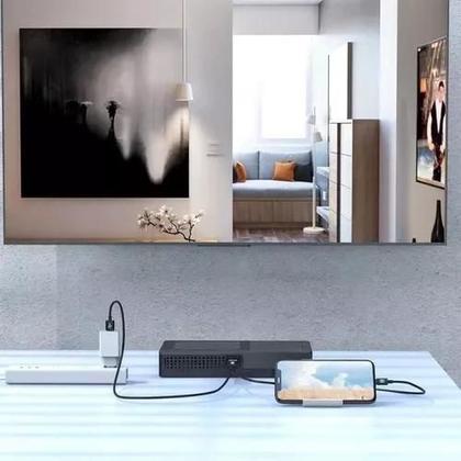 Imagem de Cabo Lightning Hdtv Hdmi Adaptador Para iPhone Com Usb 2m