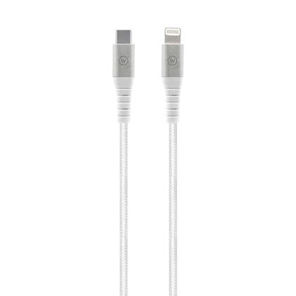 Imagem de Cabo Lightning MFi para USB-C - Hard Cable - Branco - Iwill