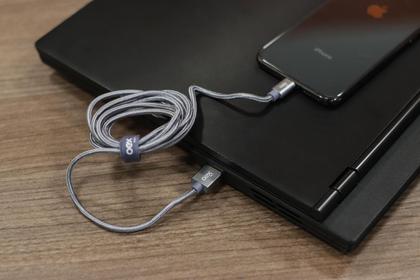 Imagem de Cabo lightning para usb carga e dados nylon 1,5mt ce101 oex