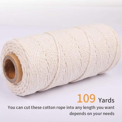 Imagem de Cabo macrame, 3mm x 100m naturalmente macrame corda handmade twi